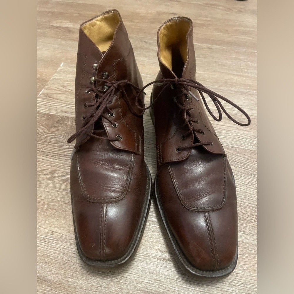 Botticelli brown leather lace up men’s boots